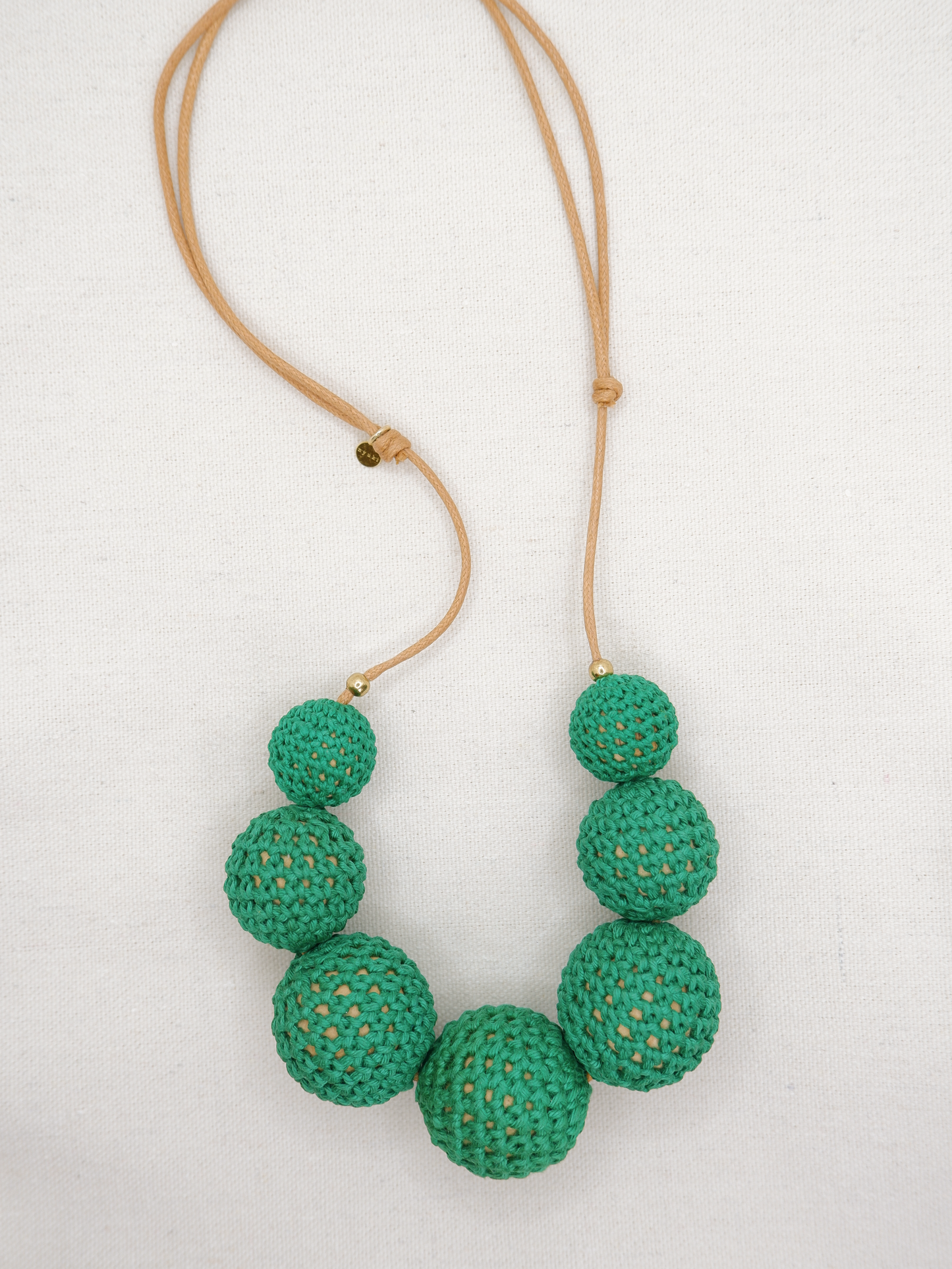 Maru adjustable crochet bead necklace