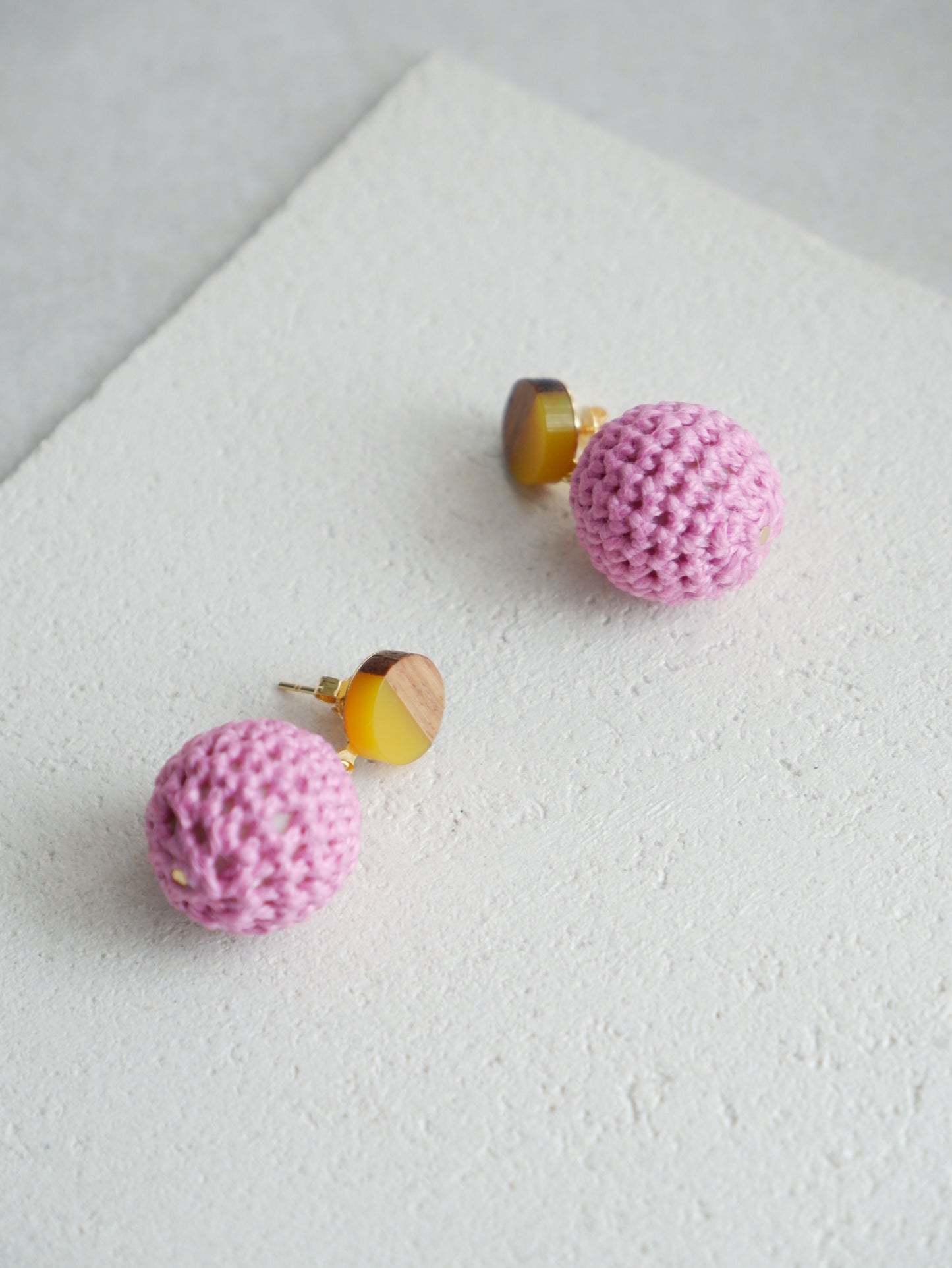 Hana Bead Earrings- orchid