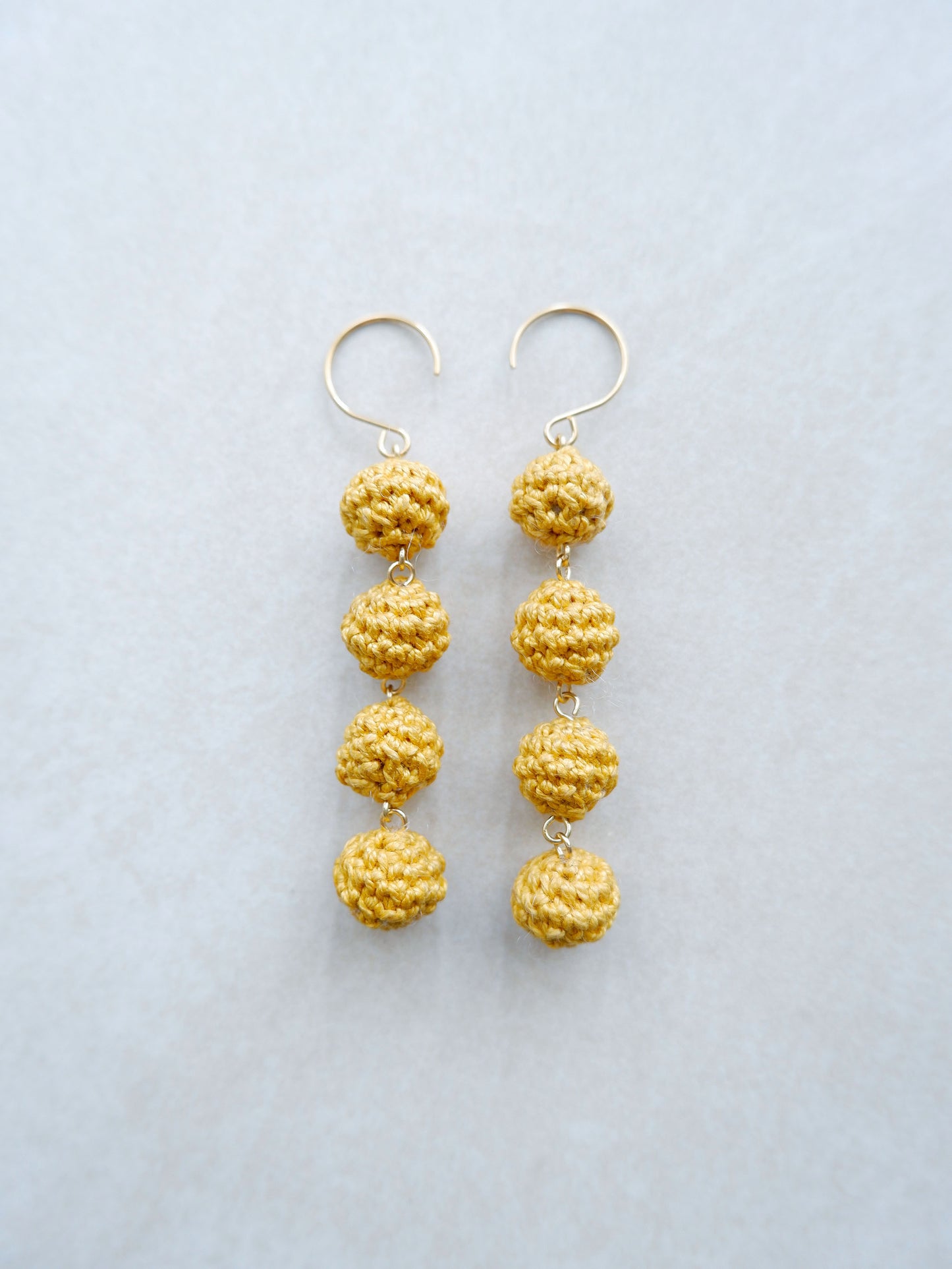 Ari crochet bonbon drop earrings
