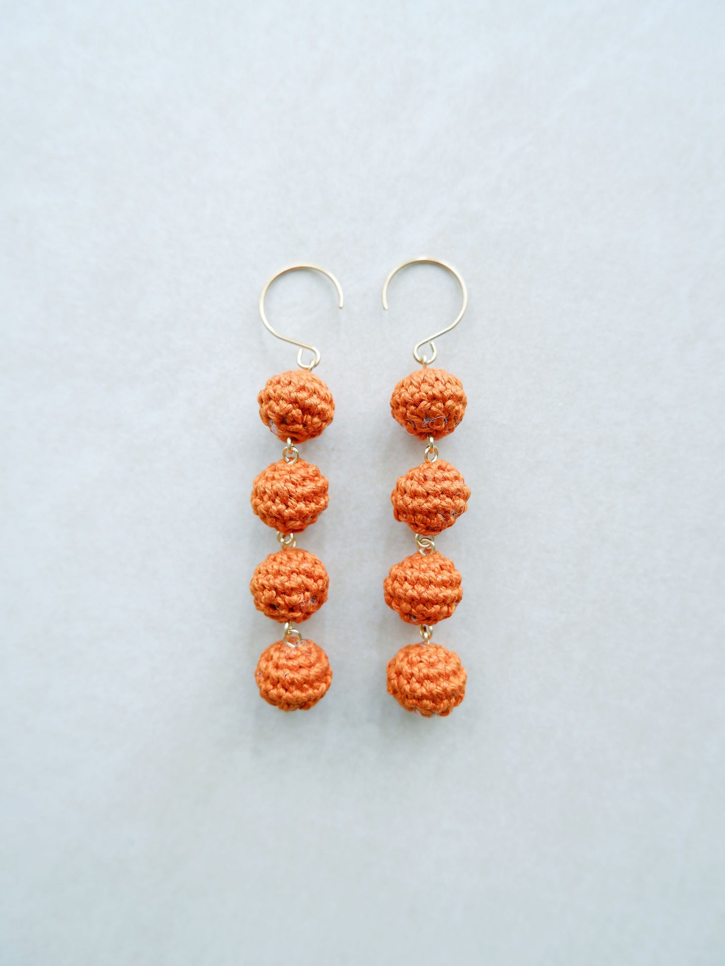 Ari crochet bonbon drop earrings
