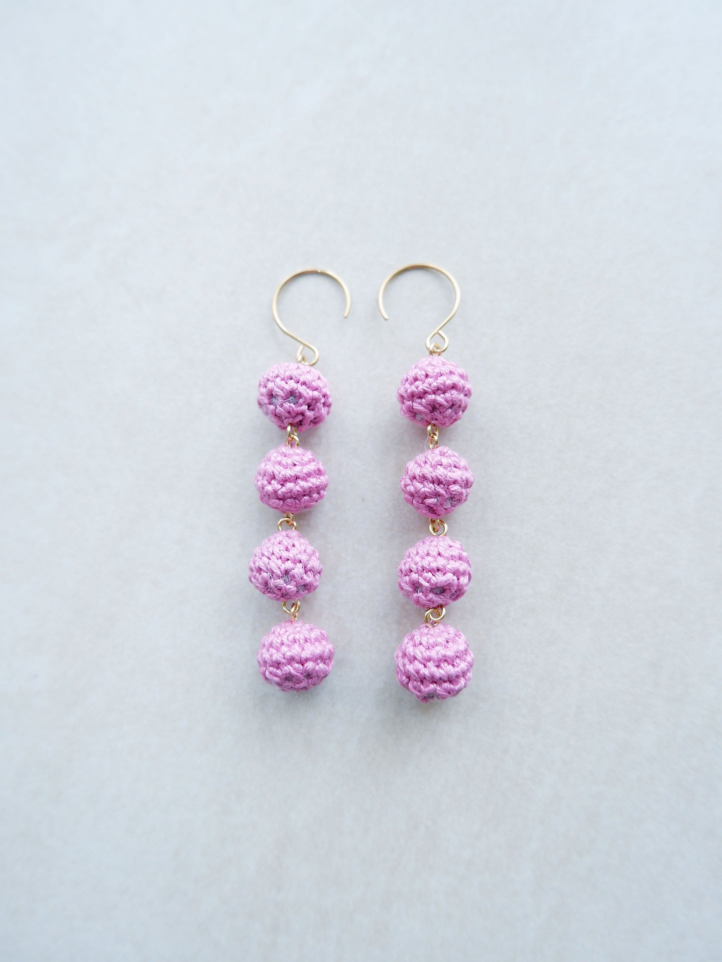 Ari crochet bonbon drop earrings