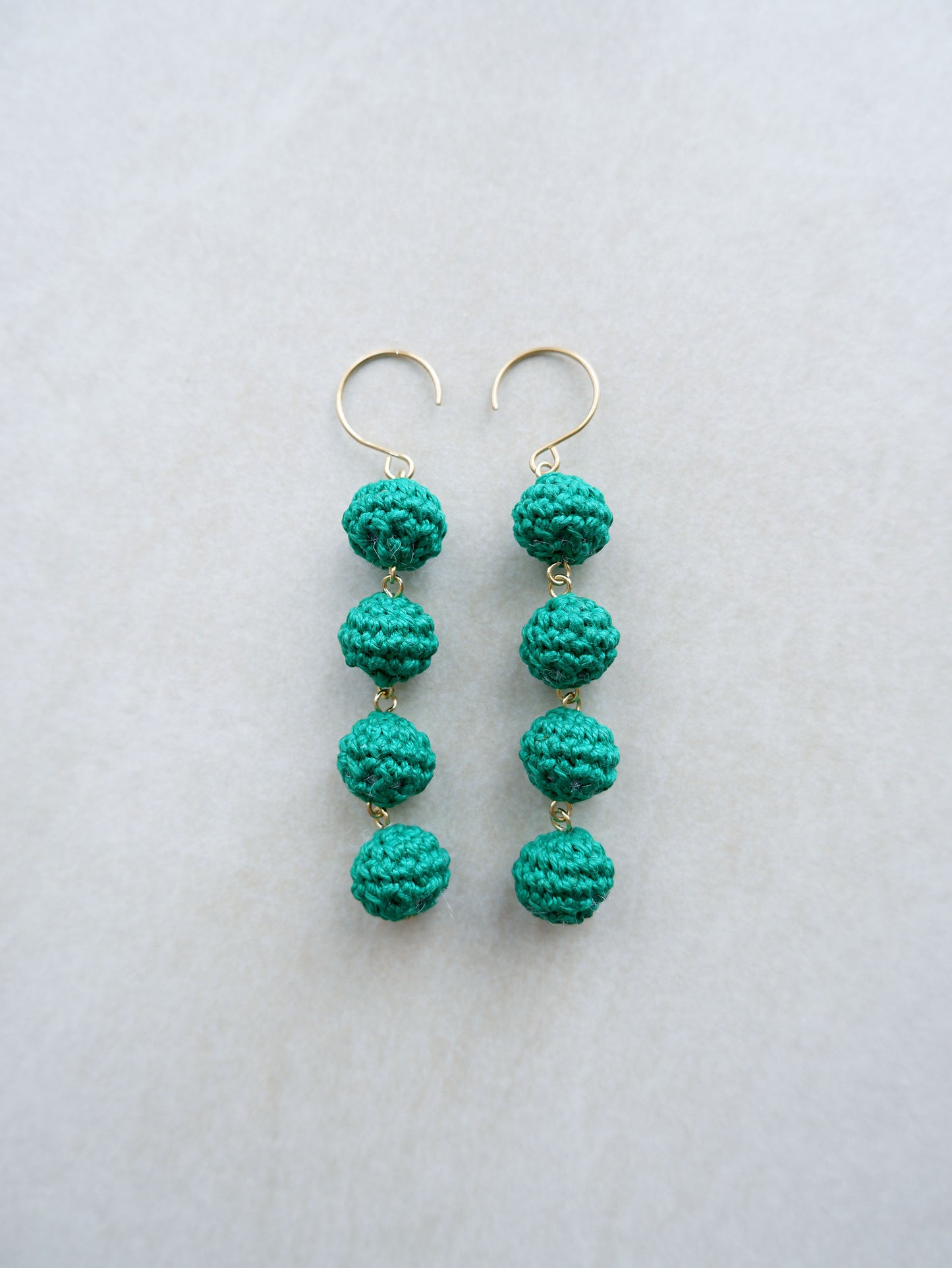 Ari crochet bonbon drop earrings