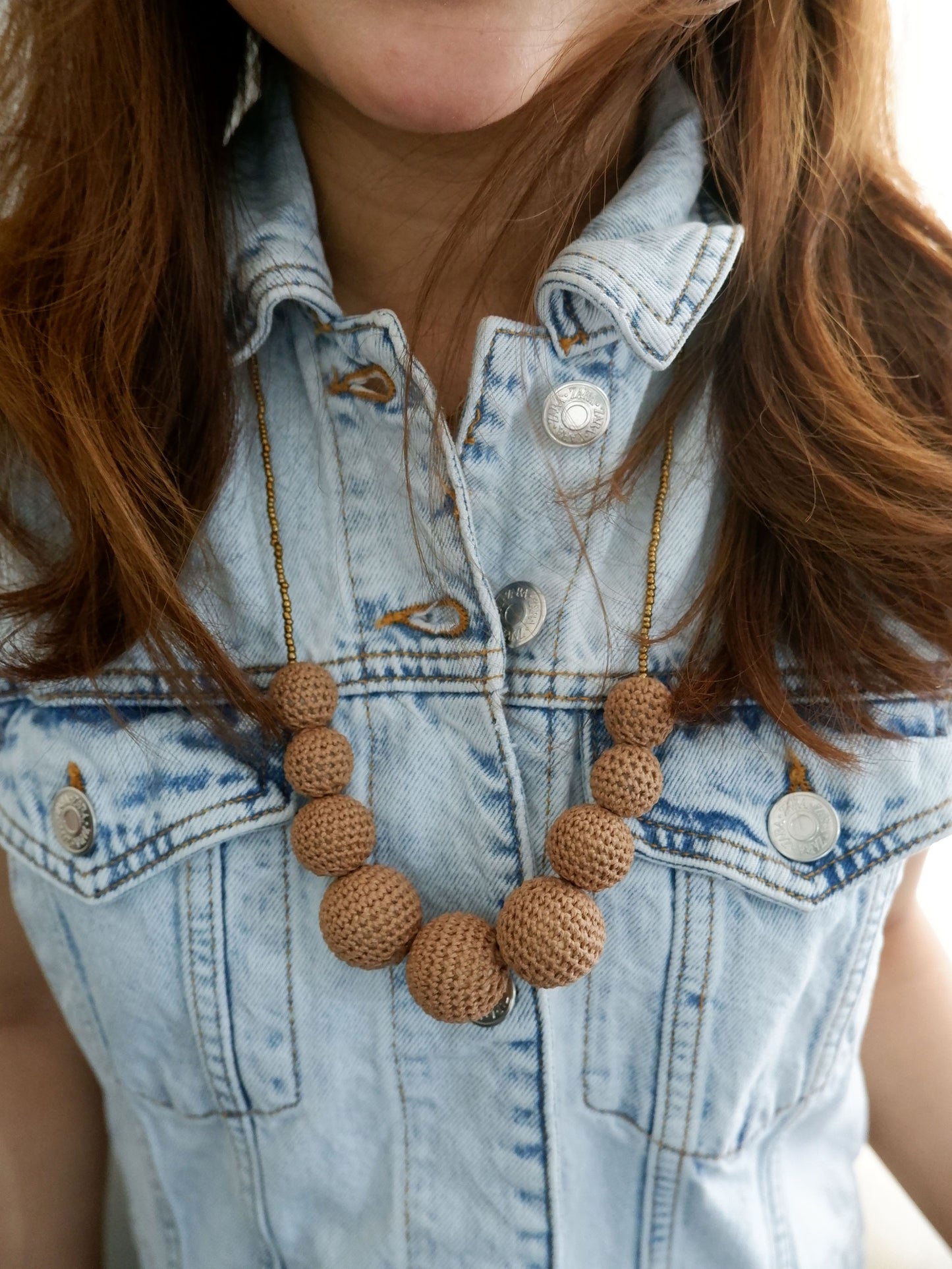 Malena Crochet Bead Necklace