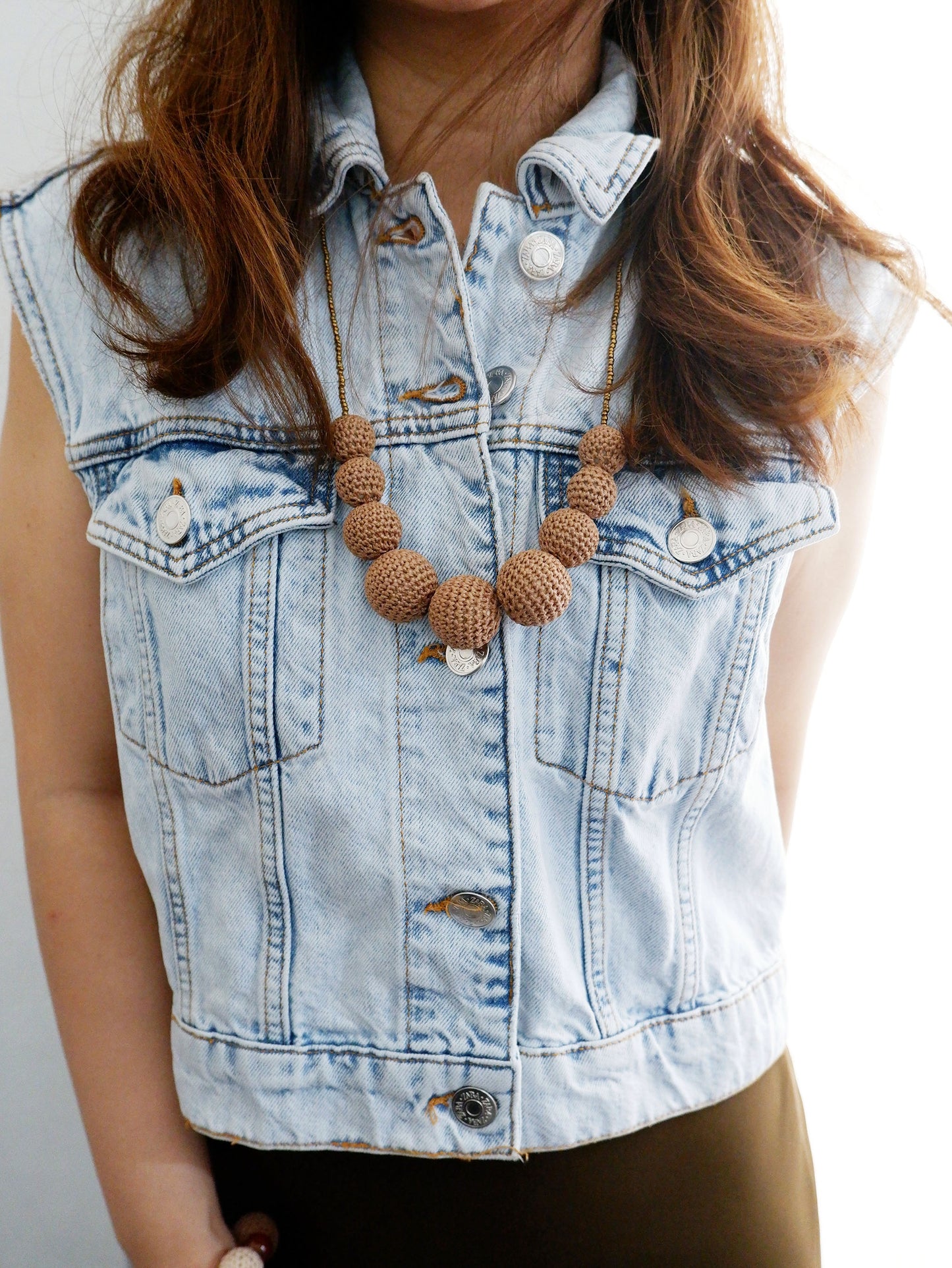 Malena Crochet Bead Necklace