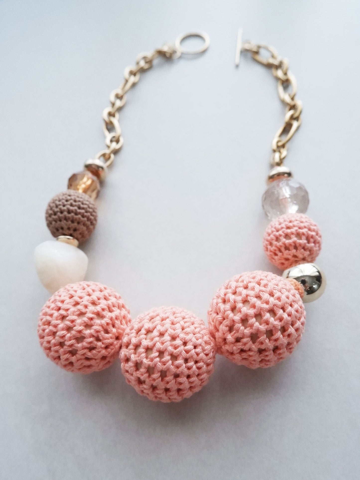 Peach Spritz Statement Necklace