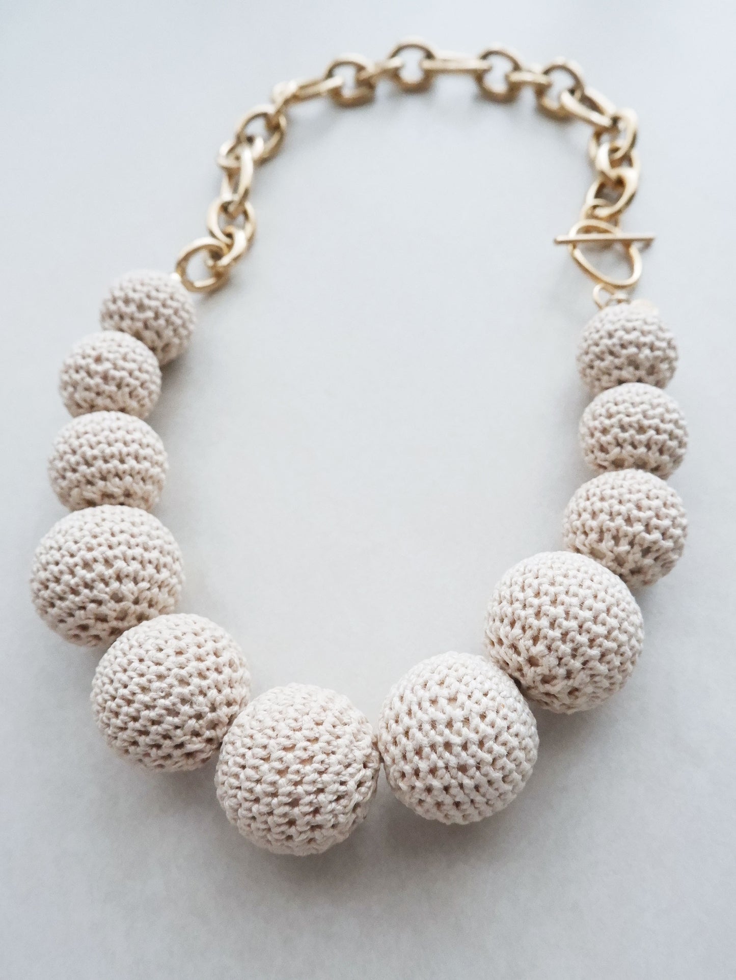 Marni Statement Crochet Bead Necklace