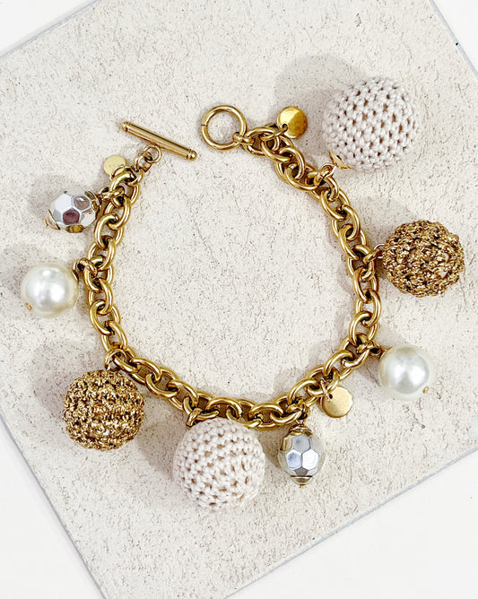 Holiday Charm Bracelet- gold