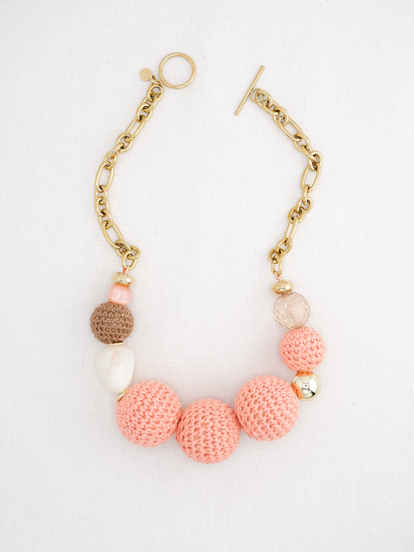 Peach Spritz Statement Necklace