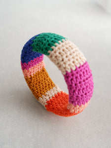 Colorblock Crochet-Wrapped Bangle