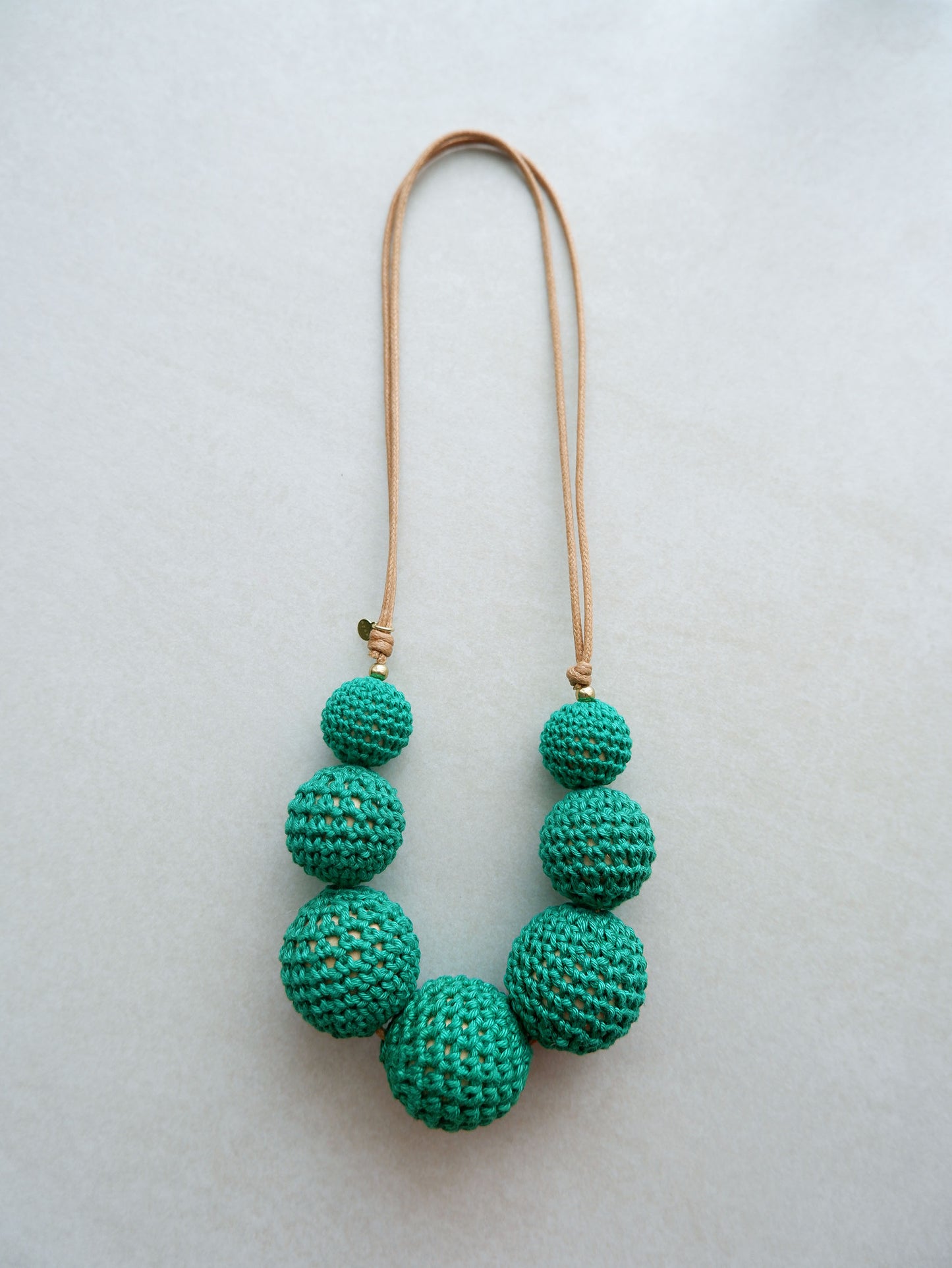 Maru adjustable crochet bead necklace