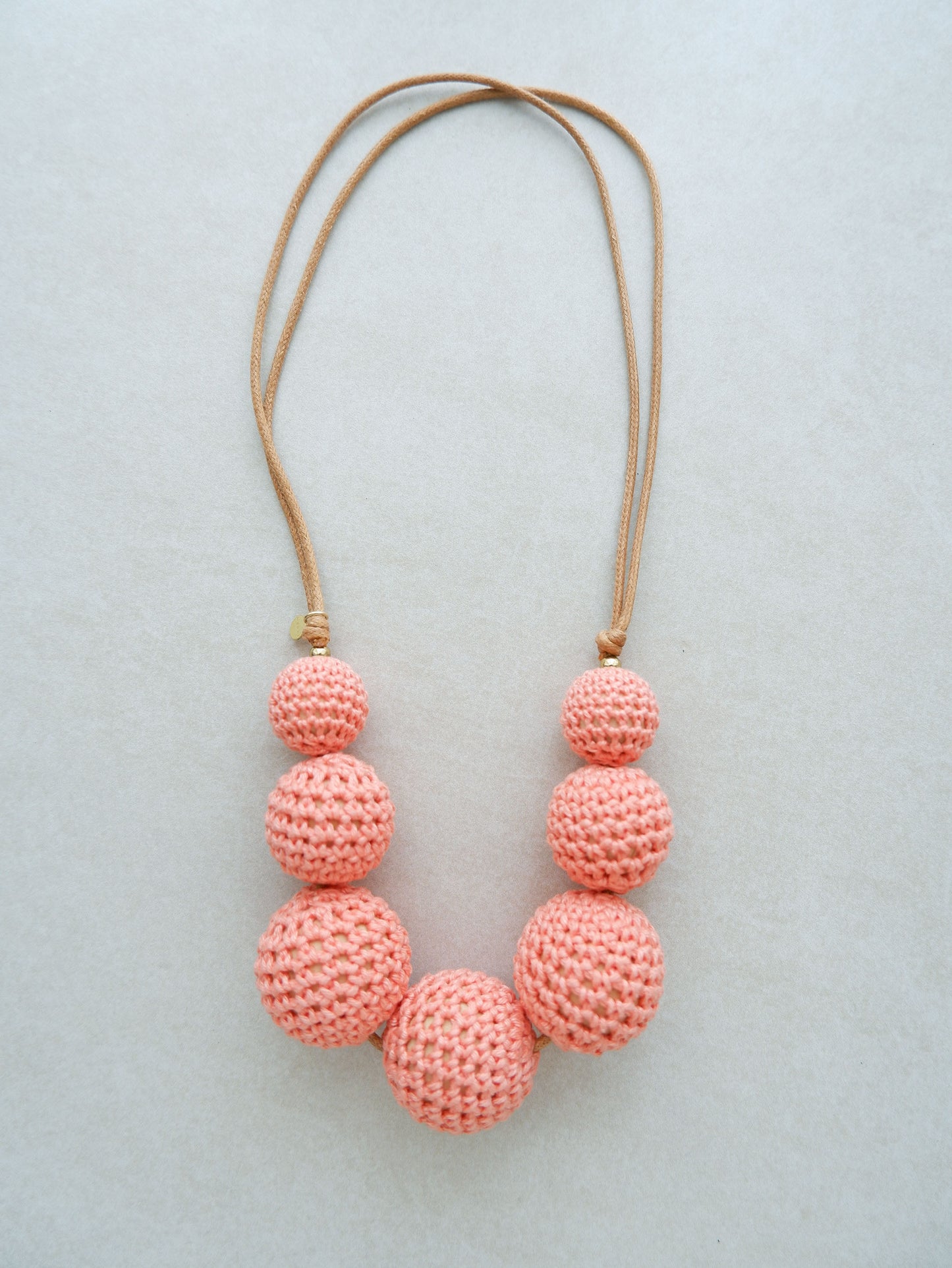 Maru adjustable crochet bead necklace