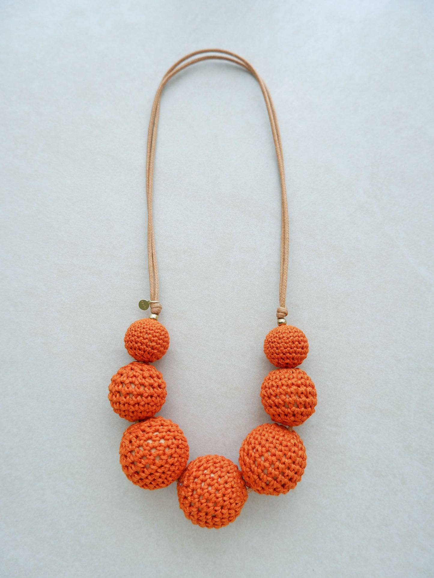 Maru adjustable crochet bead necklace