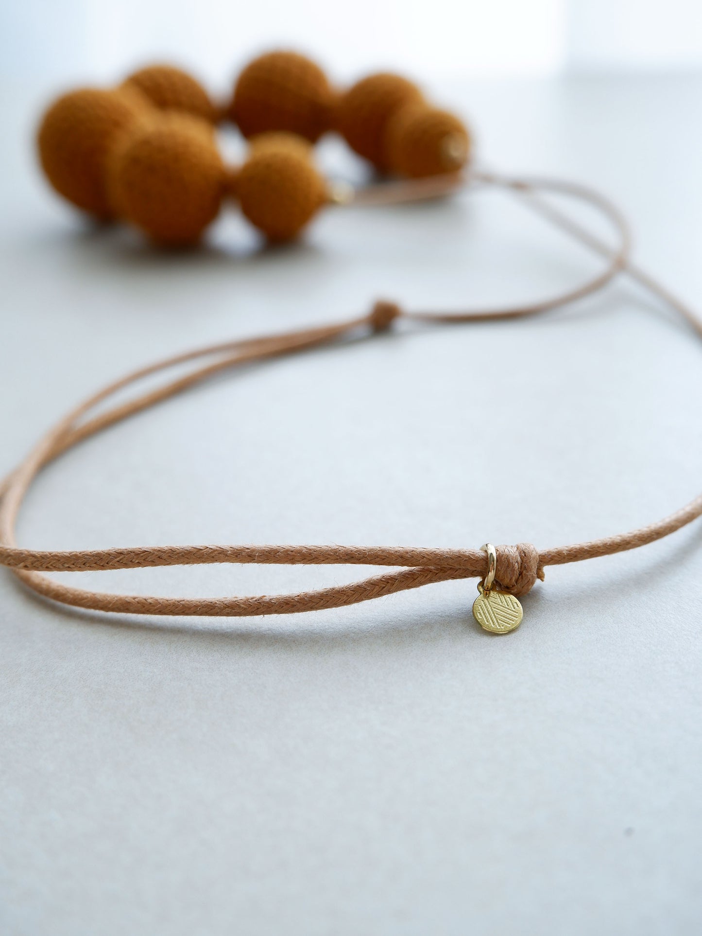 Maru adjustable crochet bead necklace