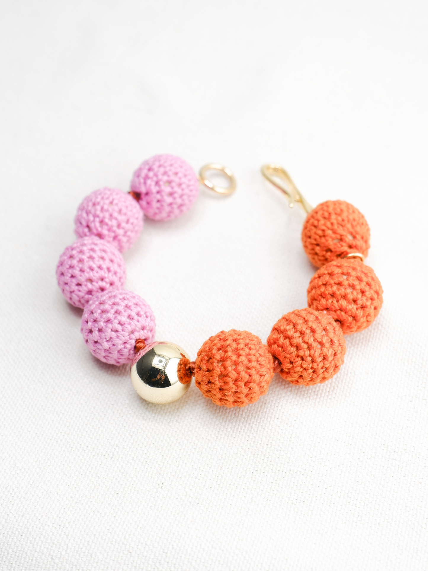 Kate Two-Tone Crochet Bead Bracelet