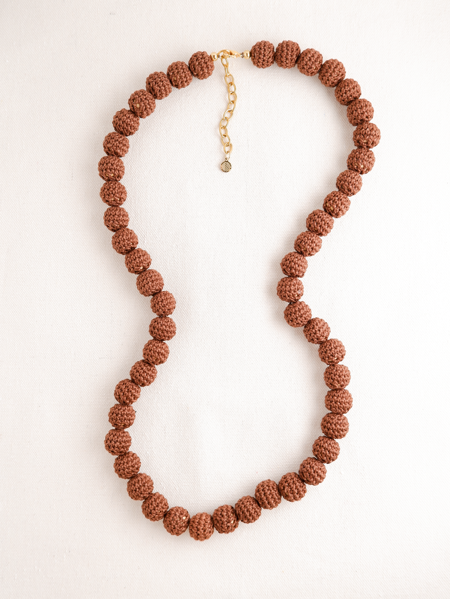 Lei Crochet Bead Long Necklace