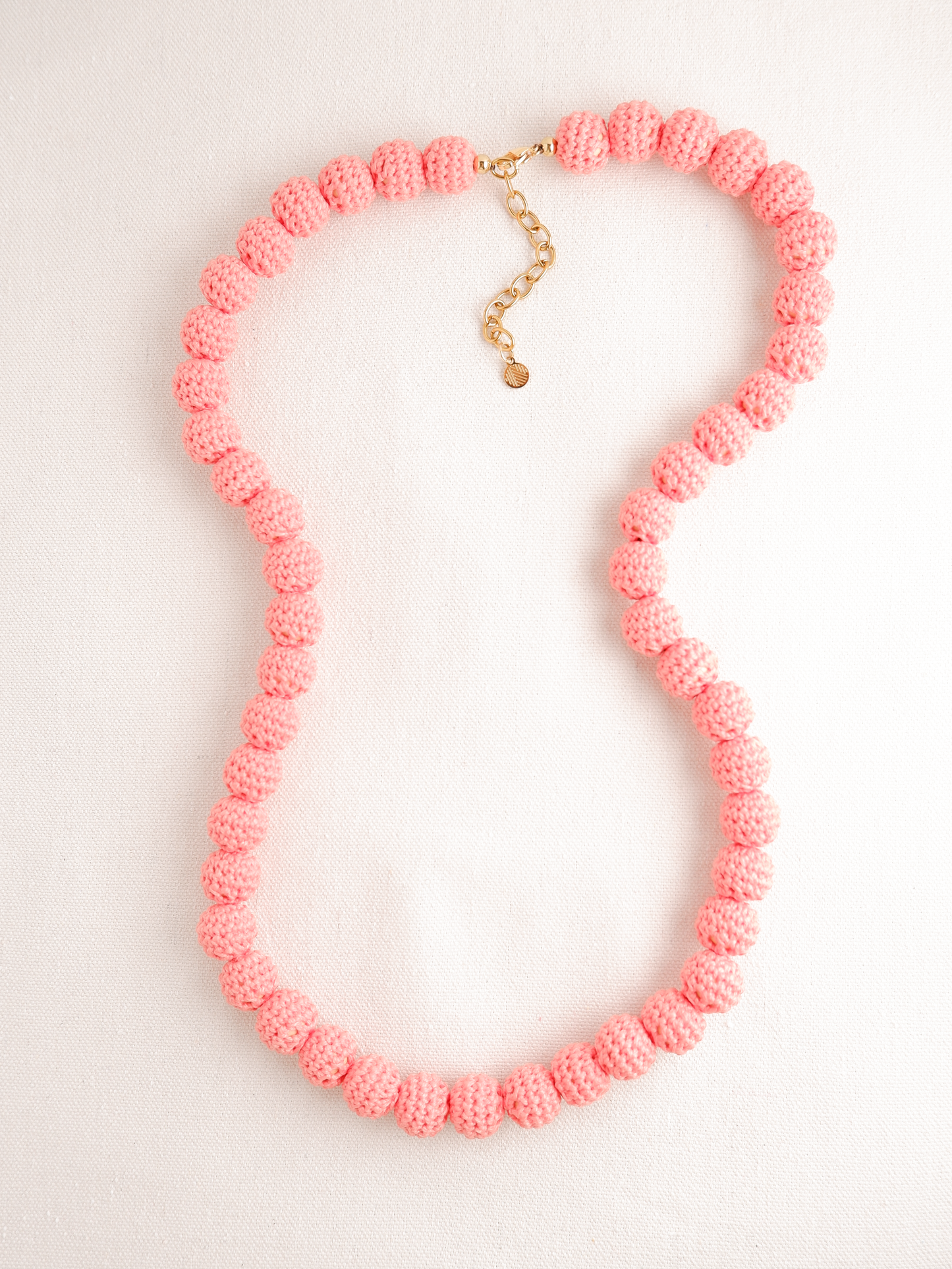 Lei Crochet Bead Long Necklace