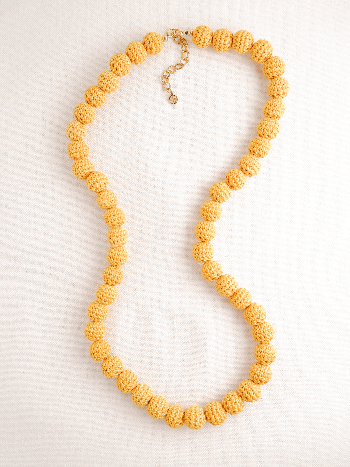 Lei Crochet Bead Long Necklace
