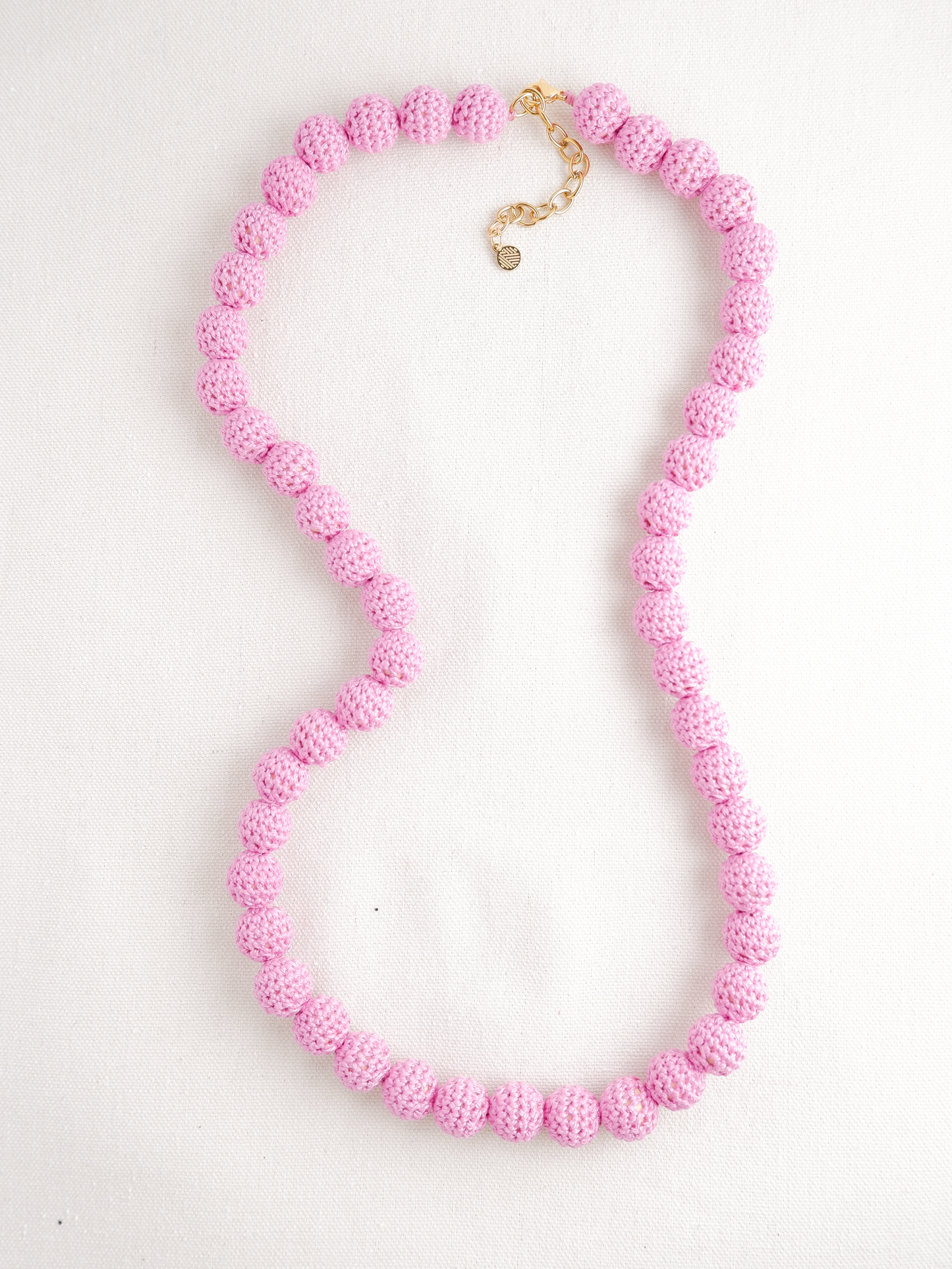 Lei Crochet Bead Long Necklace
