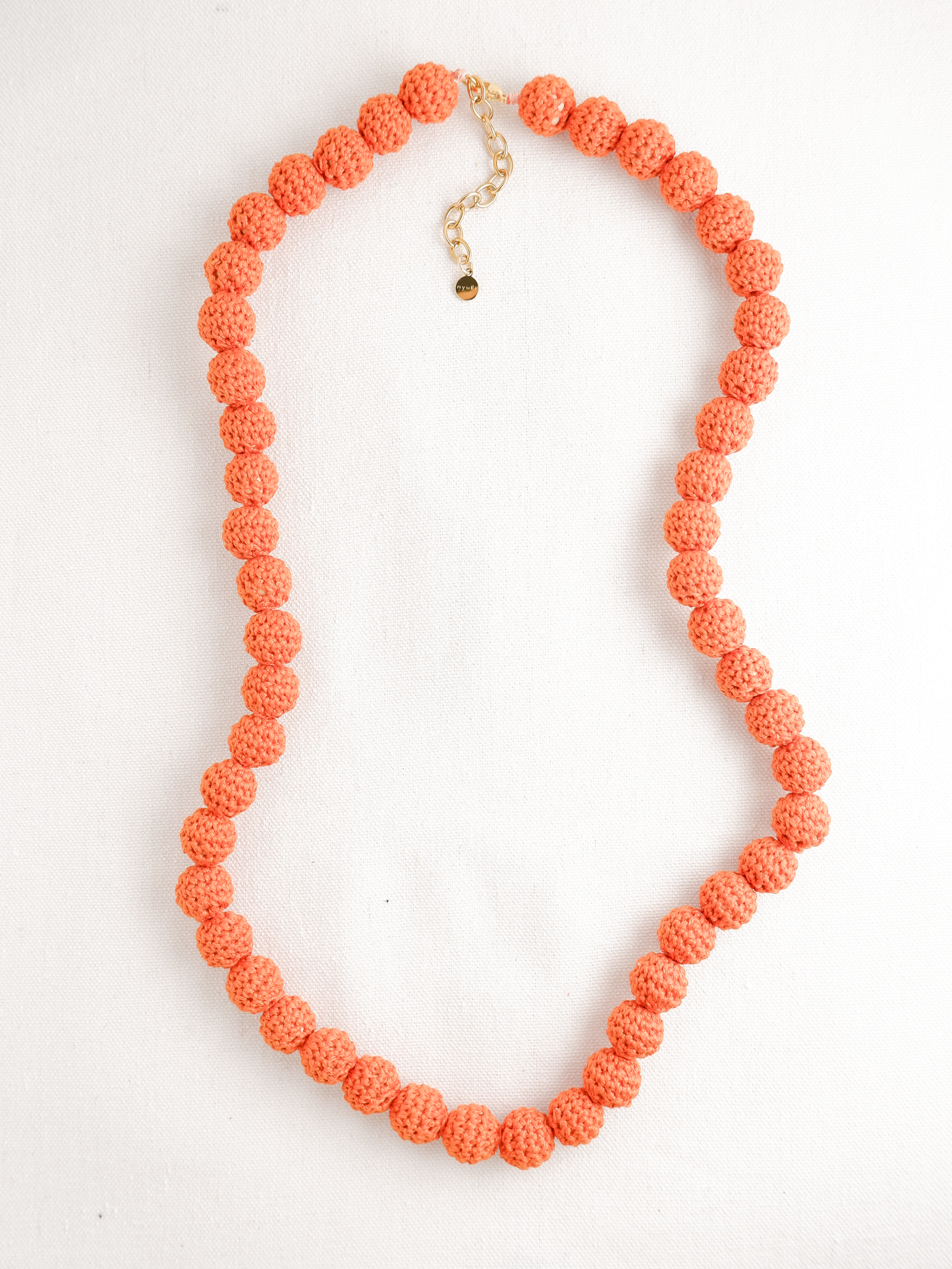 Lei Crochet Bead Long Necklace