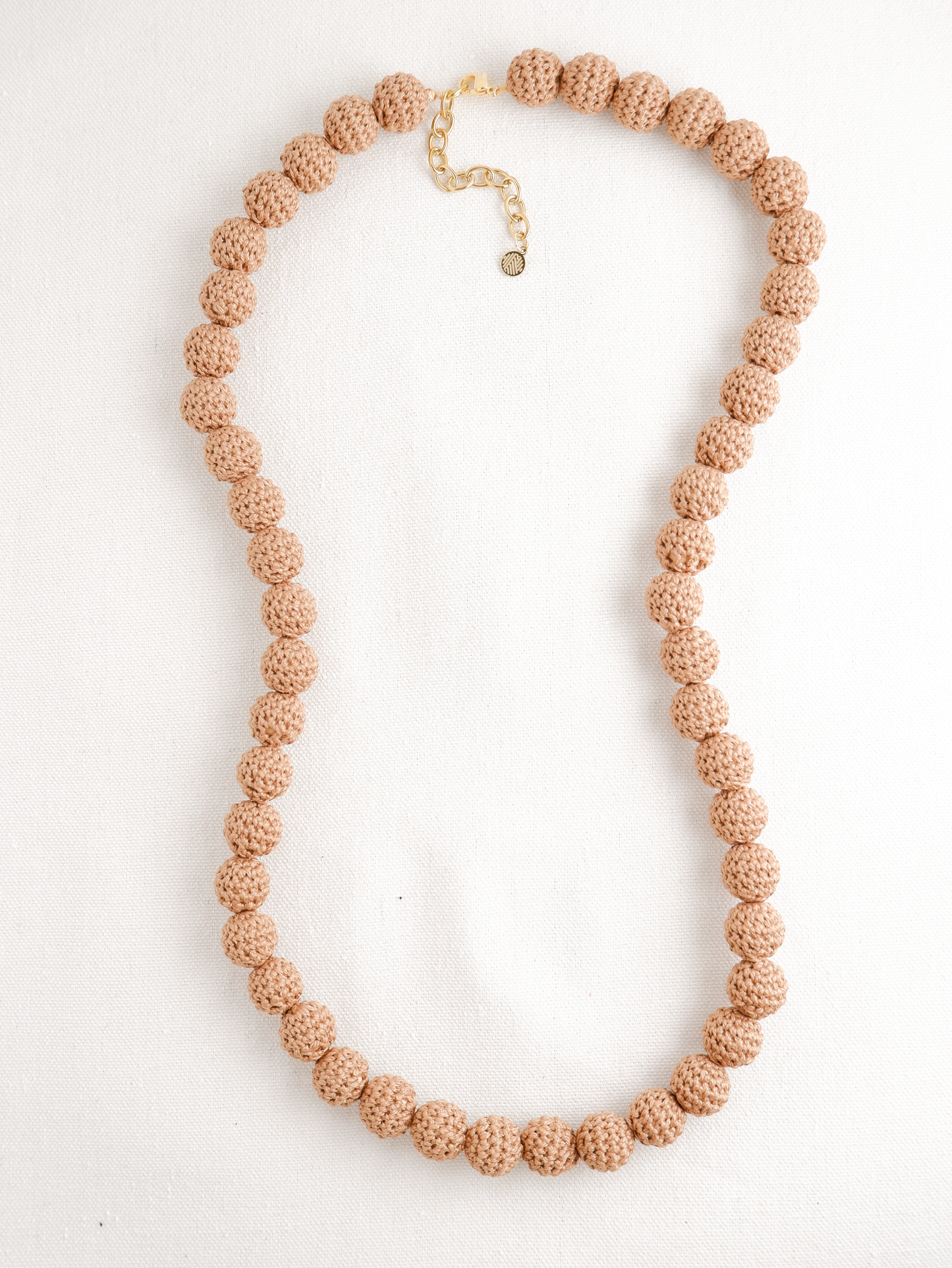 Lei Crochet Bead Long Necklace