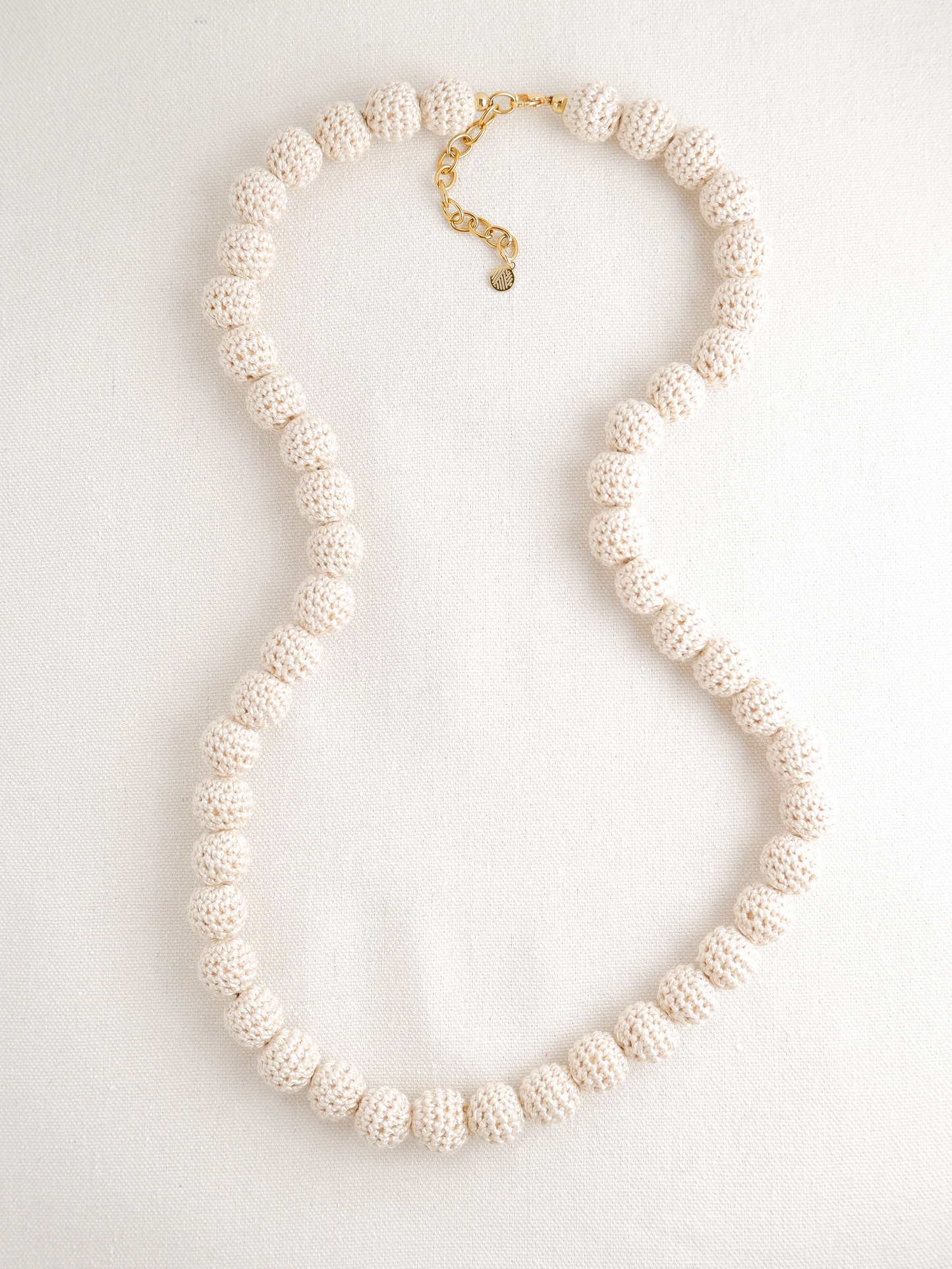 Lei Crochet Bead Long Necklace